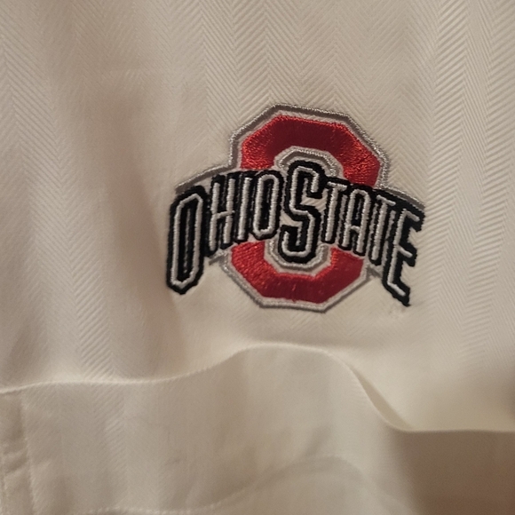 Ohio State Cutter And Buck Button Down Embroidered Long Sleeve Shirt Size XXL - Picture 4 of 5
